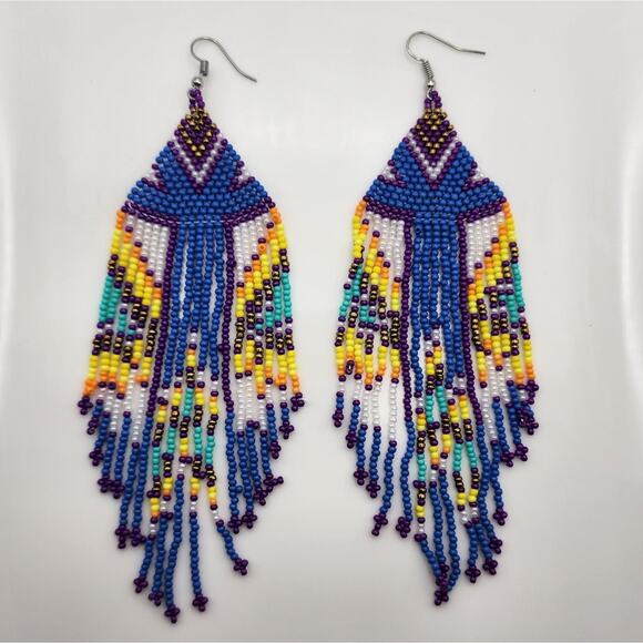Boho Beaded Earrings - Picture 4 of 4